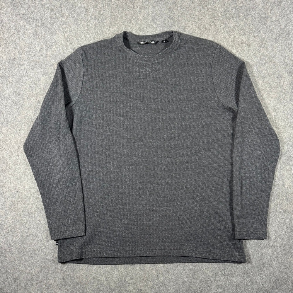 Travis Mathew Cloud Waffle Crew Men's XL Gray Long Sleeve Thermal Pullover